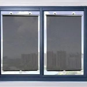 [하프클럽/셀러허브]롤 블라인드 창문 방염 암막스크린 도트블랙 37X125cm