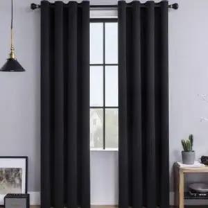 [하프클럽/셀러허브]데이나잇 암막 커튼 2장 복층 긴창 거실 안방 블랙