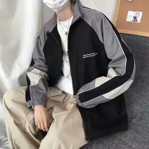 간절기 배색바람막이 학생바람막이 배색 라인 바람막이점퍼 봄바람막이