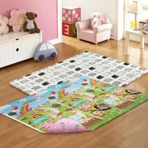 놀이방매트 양면 초특대 유아 거실 놀이 안전 시공 애기매트 쿠션매트 방지매트 놀이 집매트 거실