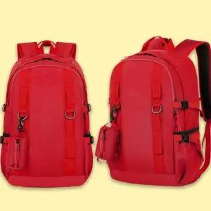 (색상 레드)남성 여행용 백팩 남자 대학생 직장인 헬스 가방 레드 여행용백팩 남자백팩 여행백팩