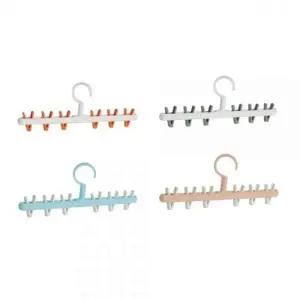 ( )6구 집게형 옷걸이 모자걸이 양말건조대