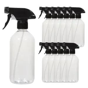 건스프레이 블랙캡 투명 500ml 12개 플라스틱 공병 소