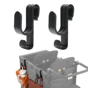 원더폴드 왜건 W2 W4용 유모차 후크 이중 레이어 다목적 측면 균형 잡힌 자전거 및 모든 것을 걸 수 있는