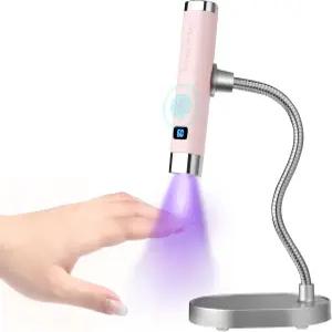 Missshine 휴대용 무선 네일 램프 LED 디스플레이 충전식 건조기 자동 센서 기능으로 빠른 경화되는 구즈넥