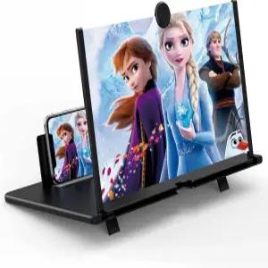 휴대폰용 16인치 화면 확대기 영화 비디오 및 게임용 3D HD 확대 프로젝터 증폭기가 있는 접이식 휴대폰