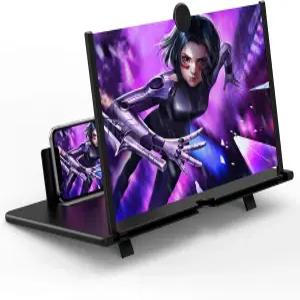 휴대폰용 12인치 화면 확대기 영화 비디오 및 게임용 팬로리 3D HD 확대 프로젝터 증폭기가 있는 폴더블 폰