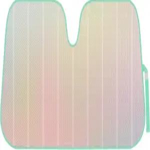 리데센트 매트 화이트 전면 윈드실드 선쉐이드-아코디언 접이식 그늘막- 자외선 차단 58 x 27인치