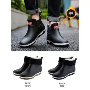 [룽스]남자캐주얼구두 남성 기모레인부츠 4계절