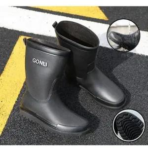 [룽스]다용도 모던시크 남성 중목 레인부츠