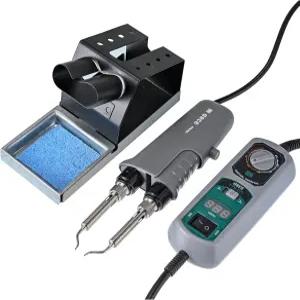 탈착용 미니 핀셋이 있는 휴대용 납땜 스테이션 110V 미국 플러그 납땜용 핀셋 언 키트