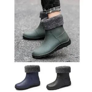 [룽스]사계절 남성 남성사막화 방한 레인부츠