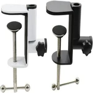 TthRht 2팩 마이크 붐 암 책상 클램프 교체 헤비 듀티 금속 데스크톱 스탠드 브래킷 클립 테이블 홀더 가위