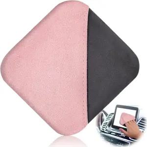 스크렌 핑크 자동차 스크린 클리너 극세사 자동 클리닝 패드 터치스크린 물티슈 천 차량 대시보드