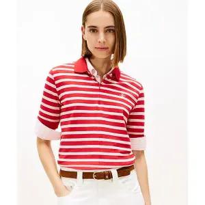 타미힐피거 TOMMY HILFIGER 히든 하프 집업 폴로 티셔츠 T22G0TPI032WT10EW 322352