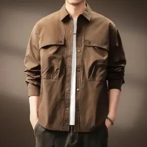 남사친 캐주얼 가을 오피스룩 빈티지 겨울 아이템 점퍼 코트 야상사파리 야상 트렌디 HT4