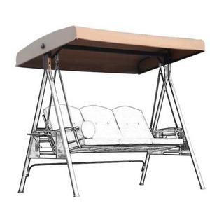 야외 흔들 그네 천막 싱글 팬션 벤치 천장 철제 커버 의자 선물 스윙 스윙탑 교체