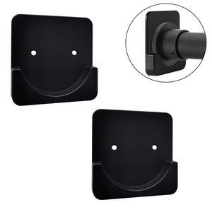 벽용 아솔레오 샤워 커튼봉 홀더 비 설치 및 천공 설치의 두 가지 모드 욕실 슈퍼 샤워봉 지지 베이스(블랙)