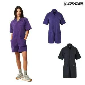 스파이더 여성 카라 반팔 점프수트 SPJPCNOP351W DXI666 DCF244