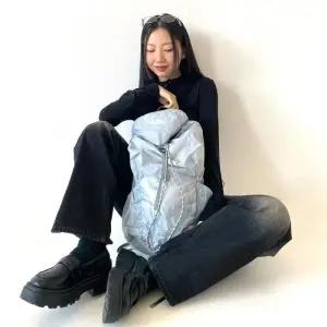 [신상오픈런]바스락 블록코어 아메카지 고프족 스트링백팩 천가방 (31657967)