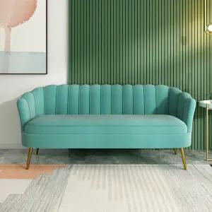 조개 쇼파 쉘 골드 디자인 유럽풍 패브릭 소파 벨벳