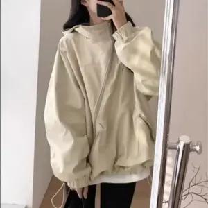 여사친 캐주얼 빈티지 점퍼 오버사이즈 코트 봄가을 슬림 바람막이 상의 원픽3