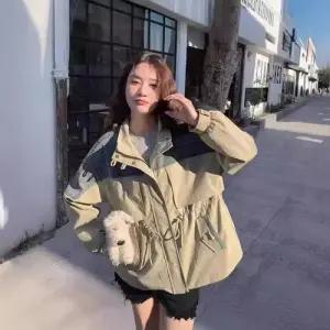 여친 캐주얼 군더더기 야상 점퍼 트렌치코트 바람막이 봄가을 패치 카고 원픽3