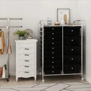 미용실 롯드 트레이 미용츄레이 15서랍 파마 서랍 카트 정리