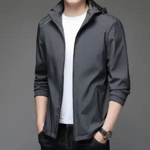 남자 춘추 캐주얼 탈부착 재킷 슬림핏 얇은 코트 아웃도어 야상사파리 상의 후드 패피3