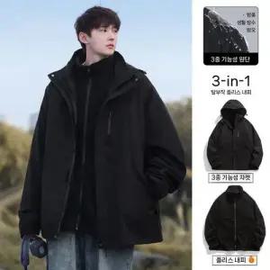 남자 봄가을 바람막이 야상사파리 등산복 점퍼 아웃도어 패피3