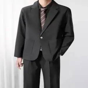 남자 블랙 캐주얼 봄 가을 코트 재킷 상의 정장 작은 패피3