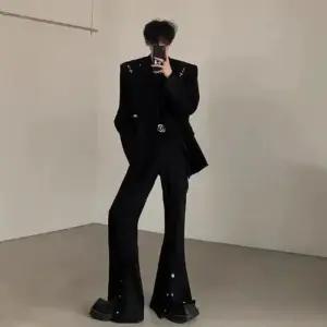 남친 캐주얼 재킷 봄가을 금욕계 메탈 정장 코트 패션 패피3