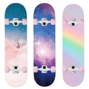 댄싱 스케이트보드 롱보드 러블리 핑크 초보 입문용 선물