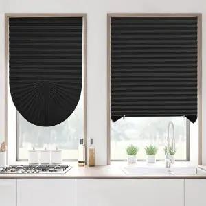 [하프클럽/셀러허브]무드랩 붙이는 셀프 블라인드 무타공 햇빛가리개 블랙