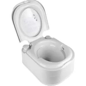 휴대용 수세식 간이 양변기 이동식 변기 노인 환자