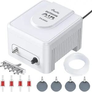 Pawfly Pond Air 펌프 Fish Koi Ponds용 실외 산소 3000~10000갤런 조절 가능한 Garden Aerator