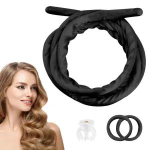 핑키우 헤어 컬링 롤러 플렉시 로드 42팩 트위스트 플렉스 가방 세트 폼 컬링기 포함 7사이즈