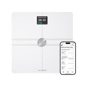 WITHINGS BODY COMP WLAN 스마트 체중계, /체지방 함량, 블루투스 포함, 뼈 분석 체중계 지방, 디지털 내장 전신 지방 근육량, 개인 포함 밀도,