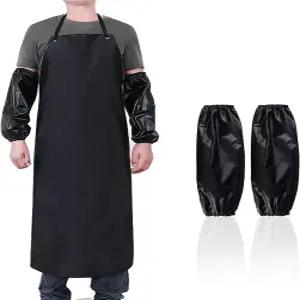 설거지용 방수 앞치마 고무 비닐 남성 그릴 조절 가능한 턱받이 실험실 정육점 요리 주방용