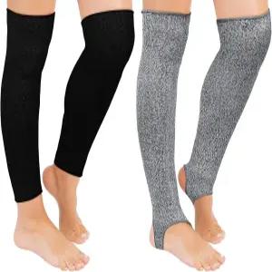 벤캐일러 2쌍 컷 저항성 다리 소매 여성용 안전 가드용 긁힘 방지 보호 슬리브