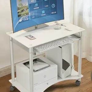 슬림 컴퓨터책상 공간활용 PC데스크 테이블 이동식