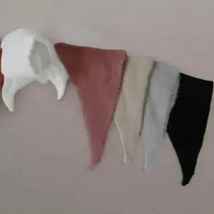 [신상오픈런]여성 겨울 가을 퍼 삼각 머리띠 심플 니트 헤어밴드 (41563972)