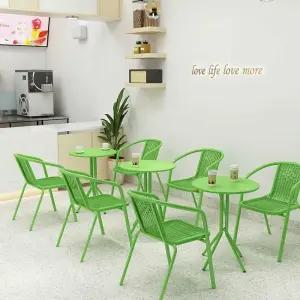 야외 원형 테이블 철제 세트 식탁 정원 탁자 테라스