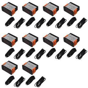 ETC-974 미니 온도 컨트롤러, 냉장고 조절기, 열전대 NTC 듀얼 센서, 10X