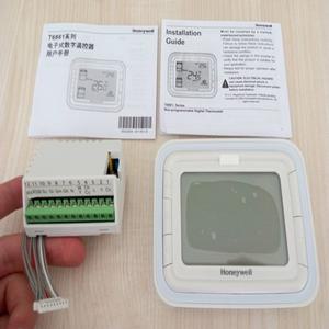 디지털 하니웰 에어컨 룸 온도 조절기 T6861H2WB, LCD 화면 팬 코일 유닛