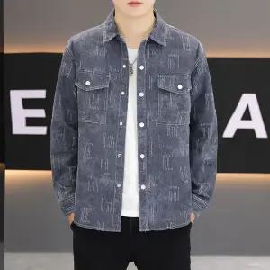 남사친 가을 캐주얼 칼라 트렌드 셔츠 긴팔 재킷 패피3