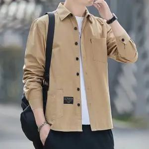 남친 춘추 캐주얼 저렴한 긴팔 셔츠 상의 치노 무다마 패피3