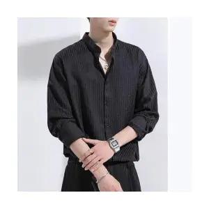 남성용 캐주얼 춘추 긴팔 패션 셔츠 패피3