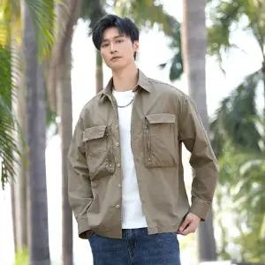 남친 캐주얼 상의 멀티 포켓 셔츠 패피1