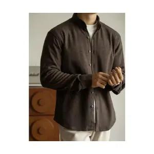 남사친 울 빈티지 가을 이너 셔츠 긴팔 혼방 기모 따뜻한 차이나 패피3